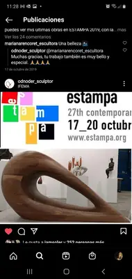 Publicación sobre Odnoder en la feria Estampa