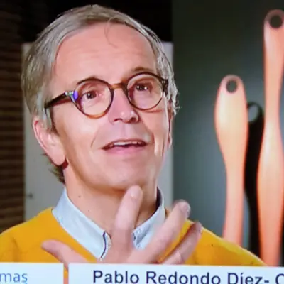 Pablo Redondo en una entrevista de televisión