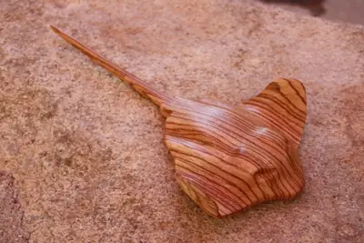 Raya tallada en madera