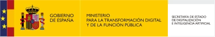 Gobierno de España · Ministerio para la Transformación Digital y de la Función Pública · Secretaría de Estado de Digitalización e Inteligencia Artificial