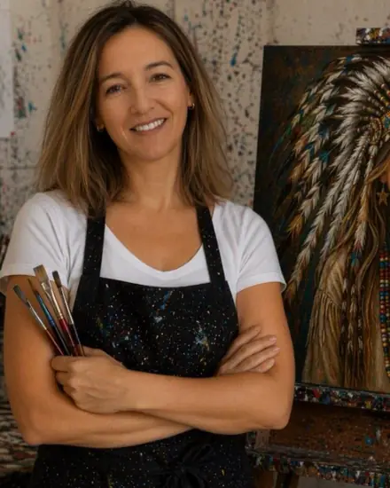 Retrato de María Gonzaga, historiadora del arte y arteterapeuta